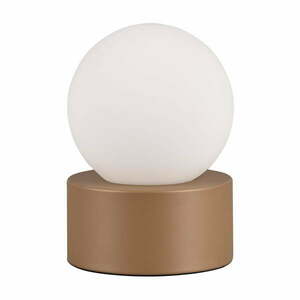 Biało-brązowa lampa stołowa (wys. 17 cm) Countess – Trio obraz