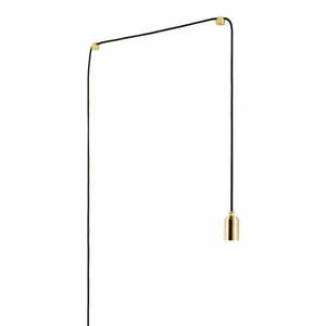 Lampa wisząca w czarno-złotym kolorze ø 4 cm Plug & Play – tala obraz