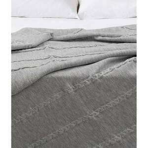 Szara narzuta 150x200 cm Trenza – Oyo Concept obraz