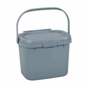 Szary pojemnik na odpadki organiczne z pokrywką z tworzywa z recyklingu Addis Eco Range obraz