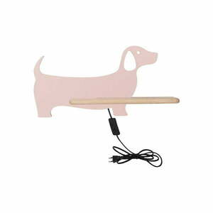 Różowa lampa dziecięca Dog – Candellux Lighting obraz