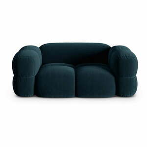 Ciemnoniebieska aksamitna sofa 180 cm Loretto – Cosmopolitan Design obraz