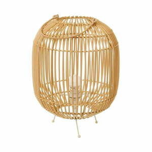 Rattanowa lampa stołowa Casa Selección obraz