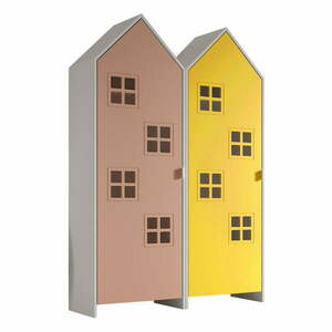 Żółto-różowa szafa dziecięca 115x171, 5 cm CASAMI BRUGES – Vipack obraz