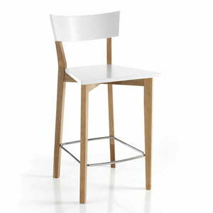 Białe/naturalne hokery zestaw 2 szt. 94 cm Kyra – Tomasucci obraz