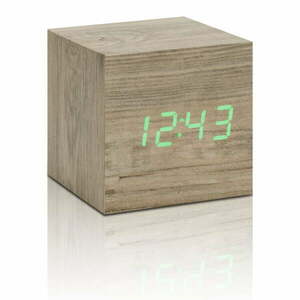 Budzik cyfrowy Wooden Cube Click – Gingko obraz