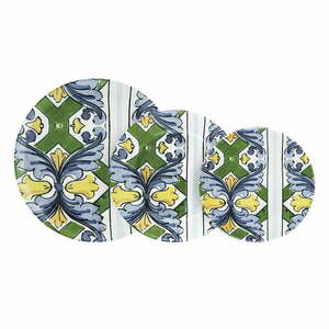 18-częściowy zestaw ceramicznych naczyń Villa Altachiara Taormina obraz