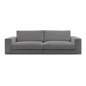 Ciemnoszara sztruksowa sofa 274 cm Leonard – Bobochic Paris obraz