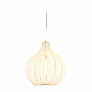 Beżowa lampa wisząca z tekstylnym kloszem ø 50 cm Elati – Light & Living obraz