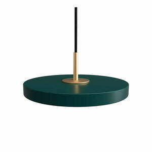 Ciemnozielona lampa wisząca LED z metalowym kloszem ø 15 cm Asteria Micro – UMAGE obraz