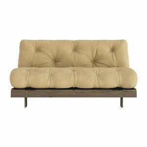 Musztardowobeżowa rozkładana sofa 160 cm Roots – Karup Design obraz