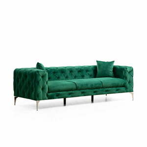 Ciemnozielona aksamitna sofa 237 cm Como – Artie obraz