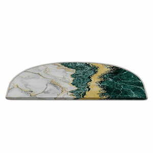 Morsko-kremowe dywaniki na schody zestaw 16 szt. 20x65 cm Golden Marble – Vitaus obraz