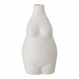 Biały kamionkowy wazon Bloomingville Elora, wys. 18 cm obraz