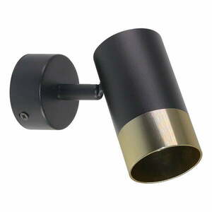 Kinkiet w czarno-złotym kolorze Tobi – Candellux Lighting obraz