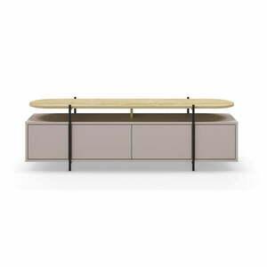 Szafka pod TV w dekorze dębu 160x48 cm Hinoa – Marckeric obraz