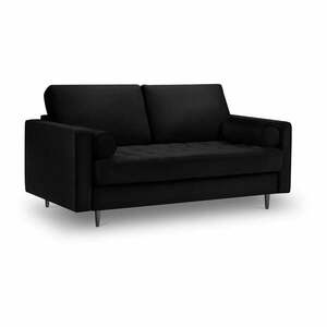 Czarna aksamitna sofa Milo Casa Santo, 174 cm obraz