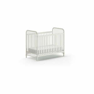 Białe metalowe łóżeczko 60x120 cm BRONXX – Vipack obraz