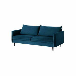 Ciemnoniebieska aksamitna sofa 203 cm Juli – Ropez obraz