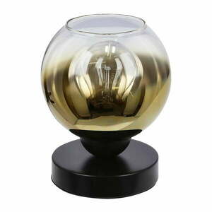 Czarna lampa stołowa ze szklanym kloszem (wys. 18 cm) Nubia – Candellux Lighting obraz