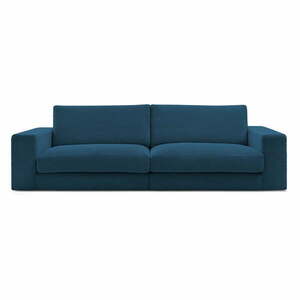 Ciemnoniebieska sztruksowa sofa 274 cm Leonard – Bobochic Paris obraz