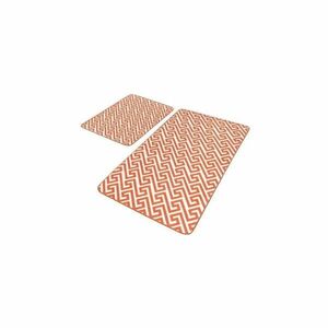 Pomarańczowe aksamitne dywaniki łazienkowe zestaw 2 szt. 60x100 cm – Mila Home obraz