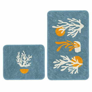 Niebieskie dywaniki łazienkowe zestaw 2 szt. 60x100 cm – Mila Home obraz