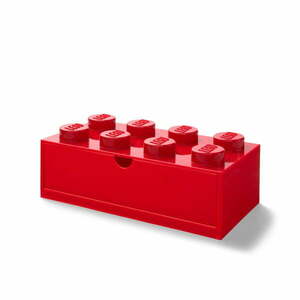 Czerwony pojemnik z szufladką LEGO®, 31x16 cm obraz