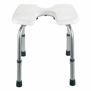 Taboret pod prysznic Wenko Hygienic Stool White, 53x46 cm obraz