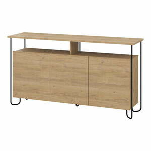 Niska komoda w dekorze dębu 130x80 cm Dilly – Marckeric obraz