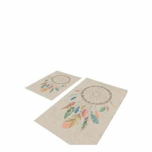 Beżowe dywaniki łazienkowe zestaw 2 szt. 60x100 cm – Mila Home obraz