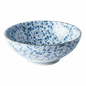 Niebiesko-biała miska ceramiczna MIJ Daisy, ø 21, 5 cm obraz