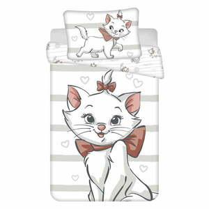 Biała bawełniana pościel dziecięca do łóżeczka 100x135 cm Marie Cat "Bow" – Jerry Fabrics obraz