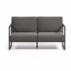 Ciemnoszara aluminiowa sofa ogrodowa Comova – Kave Home obraz