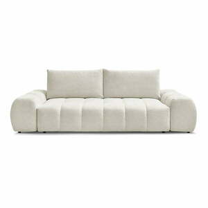 Biała sofa z tkaniny szenilowej 278 cm Everest – Bobochic Paris obraz