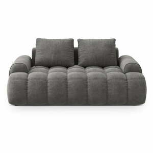 Szara aksamitna sofa 175 cm Linz – Cosmopolitan Design obraz