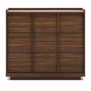 Brązowa komoda w dekorze orzecha 100x78x50 cm Onix – Kave Home obraz