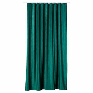 Zielona zasłona z aksamitu 140x260 cm Roma – Mendola Fabrics obraz