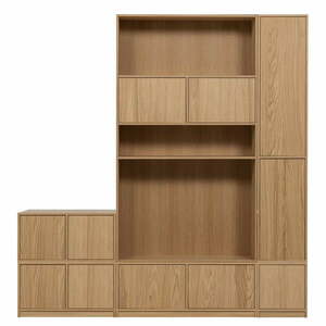 Regał modułowy w dekorze dębu 227x243 cm Modulair – vtwonen obraz