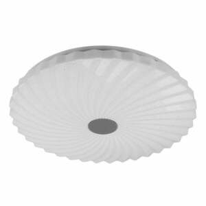 Biała lampa sufitowa LED ze zdalnym sterowaniem i ściemniaczem 38, 5x38, 5 cm Calipso – Candellux Lighting obraz