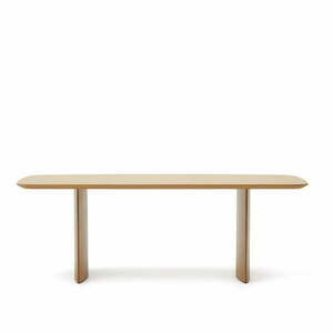 Naturalny stół w dekorze dębu 100x240 cm Litto – Kave Home obraz