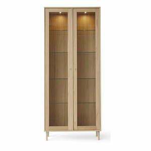 Naturalna witryna w dekorze dębu z oświetleniem 89x206 cm Mistral – Hammel Furniture obraz