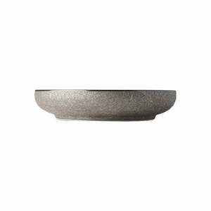 Beżowy talerz ceramiczny z wysokim brzegiem MIJ Earth, 700 ml obraz