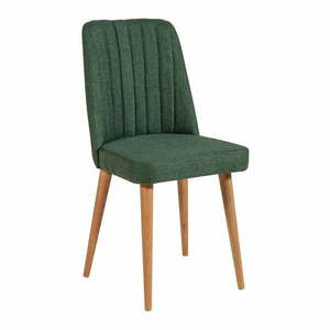 Zielone aksamitne krzesło Stormi Sandalye – Kalune Design obraz