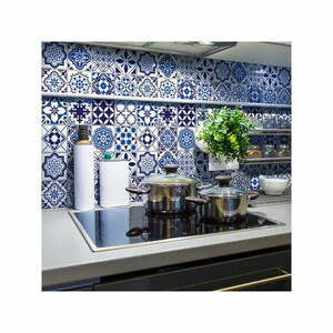 Zestaw 24 naklejek ściennych Ambiance Decals Tiles Eusebio, 10x10 cm obraz