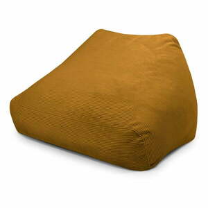 Musztardowy sztruksowy worek do siedzenia Sofa Snug – SLOWDOWN obraz