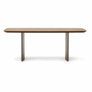 Brązowy stół w dekorze orzecha 100x200 cm Litto – Kave Home obraz