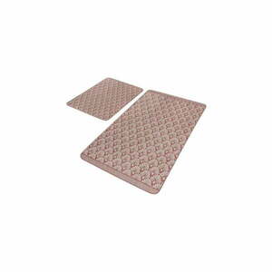 Brązowe aksamitne dywaniki łazienkowe zestaw 2 szt. 60x100 cm – Mila Home obraz