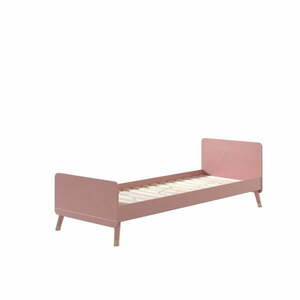 Różowe łóżko dziecięce z drewna sosnowego Vipack Billy, 90x200 cm obraz
