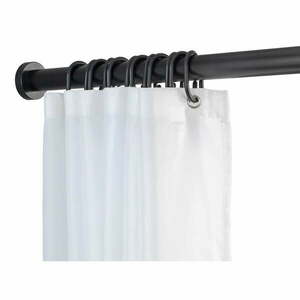 Czarny drążek teleskopowy do łazienki Wenko Luz, dł. 110-185 cm obraz